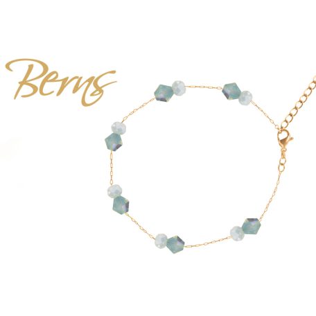 R22929 BRACELET ELINA MINT-P.OPAL.SH GO