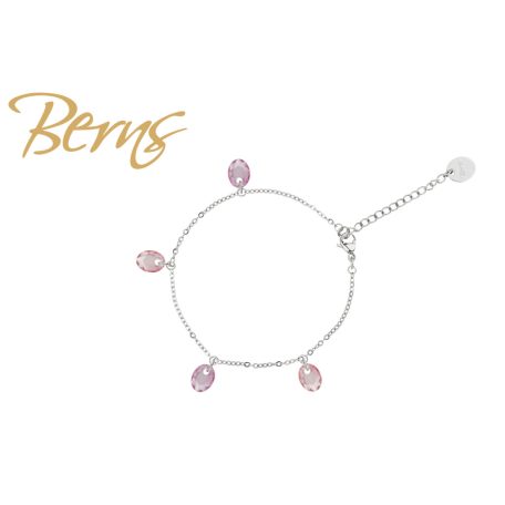 R22951 BRACELET TILLY LTAMETHYST-LTROSE SS