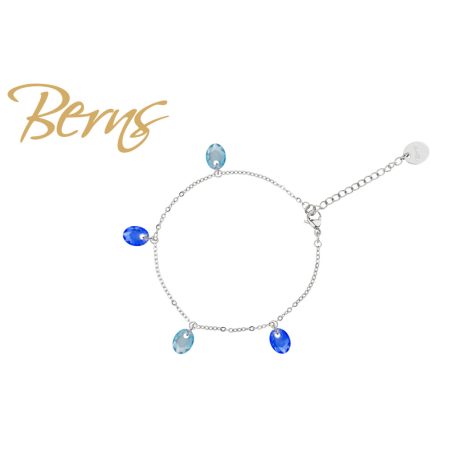 R22952 BRACELET TILLY AQUA-SAPPHIRE SS