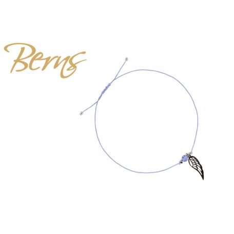 R22970 BRACELET ANGEL WING LTSAPPHIRE SS