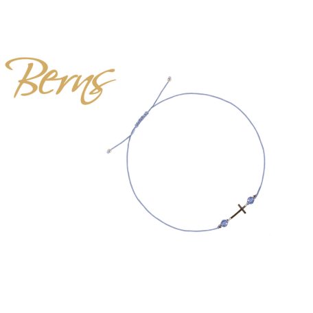 R22992 BRACELET CROSS LTSAPPHIRE SS