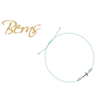 R22993 BRACELET CROSS CHRYSOLITE SS