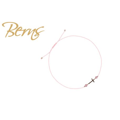 R22995 BRACELET CROSS LTROSE SS