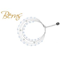 R23013 BRACELET PEACH LTBLUE SS