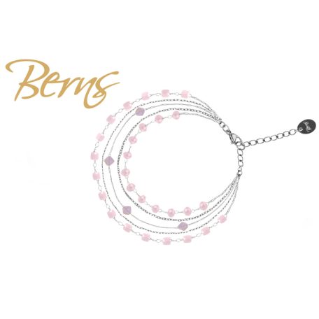 R23014 BRACELET PEACH LTROSE SS