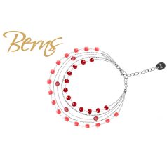 R23016 BRACELET PEACH RED SS