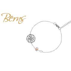 R23032 BRACELET FLOWER LTSAPPHIRE.SH SS
