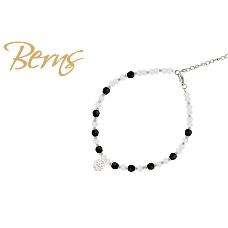 R23125 BRACELET ROSELLE WHITE-JET SS