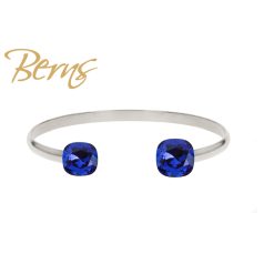 R23142 BANGLE SP-YLIA 10+12MM DKSAPPHIRE 56 SS