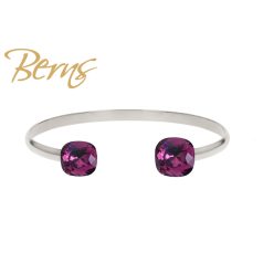 R23148 BANGLE SP-YLIA 10+12MM AMETHYST 56 SS