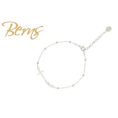 R23218 BRACELET BLESSING PEWHITE SS