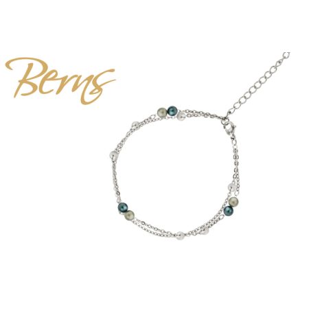 R23248 BRACELET PEARLINA GREEN SS