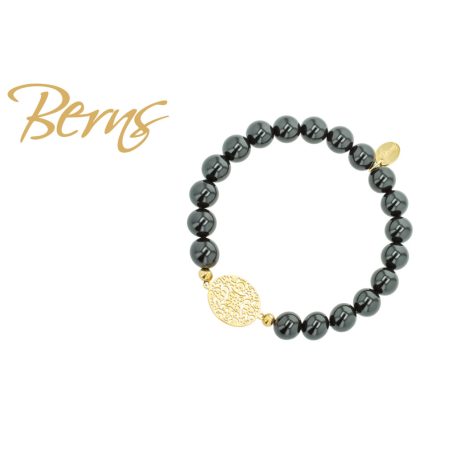 R23372 BRACELET MANDARA ELAS. MBLACK GO