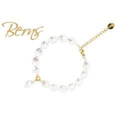 R23411 BRACELET PEARLIS WHITE GO
