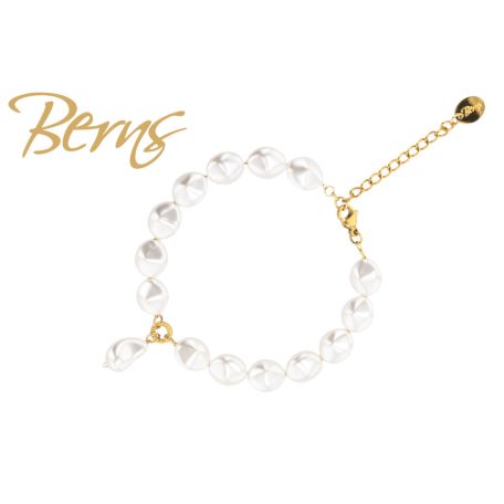 R23411 BRACELET PEARLIS WHITE GO