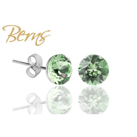 R30012 EARRINGS XIRIUS"-PERIDOT 6MM"