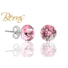 R30039 EARRINGS XIRIUS LT.ROSE 8MM SS