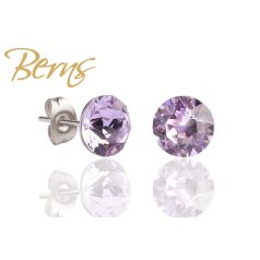 R30126 EARRINGS XIRIUS VIOLET 8MM SS