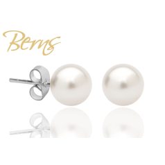 R30507 EARRINGS CARIE WHITE 8MM SS