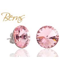 R30603 EARRINGS GALAXY LT.ROSEE 14MM SS