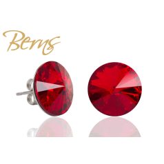 R30604 EARRINGS GALAXY LT.SIAM 14MM SS