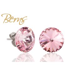 R30645 EARRINGS GALAXY LT.ROSE 12MM SS