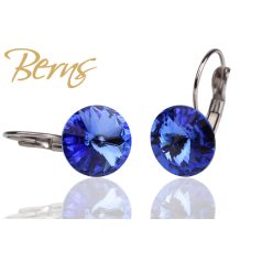 R30919 EARRINGS FR. GALAXY" SAPPHIRE 12MM"