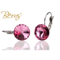 R30961 EARRINGS FR. GALAXY"-ROSE 12MM"