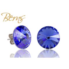 R31097 EARRINGS GALAXY SAPPHIRE 14MM SS