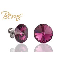 R31113 EARRINGS GALAXY AMETHYST 12MM SS