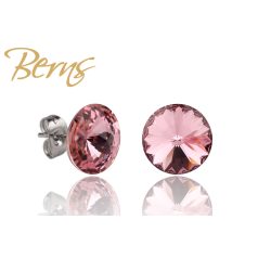 R31145 EARRINGS GALAXY LT.ROSE 10MM SS