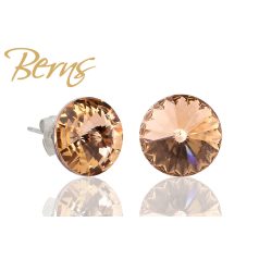 R31372 EARRINGS GALAXY" LTPEACH 12MM"