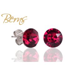 R31395 EARRINGS XIRIUS RUBY 8MM SS