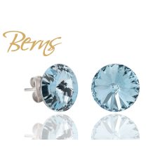R31455 EARRINGS GALAXY AQUA 10MM SS