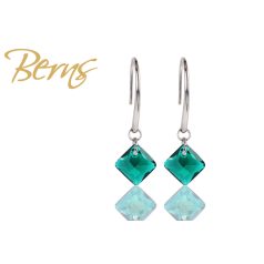 R31605 EARRINGS "PRINCESS" EMERALD SS