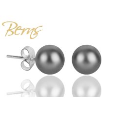 R31780 EARRINGS CARIE"-DGREY 8MM"
