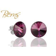 R31797 EARRINGS GALAXY AMETHYST 10MM SS
