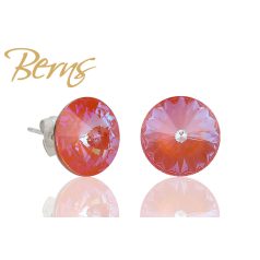 R31818 EARRINGS GALAXY D-ORANGE 12MM SS