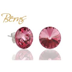 R31824 EARRINGS GALAXY ROSE 12MM SS