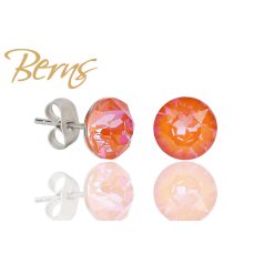 R31838 EARRINGS XIRIUS D.ORANGE 8MM SS