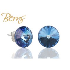 R31840 EARRINGS GALAXY D-ROY.BLUE 12MM SS