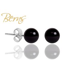 R31857 EARRINGS CARIE M.BLACK 6MM SS