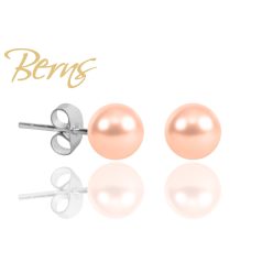 R31860 EARRINGS CARIE PEACH 6MM SS