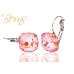 R31890 EARRINGS FR. YLA D-ORANGE 10MM SS