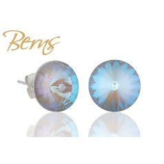 R32202 EARRINGS GALAXY"-D.SGREY 12MM"