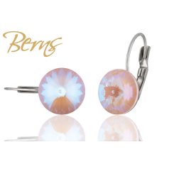 R32203 EARRINGS FR. GALAXY D-DUSTY PINK 12MM SS