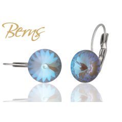 R32205 EARRINGS FR. GALAXY"-D.SGREY 12MM"