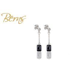 R32606 EARRINGS "LORI" JET 9SS
