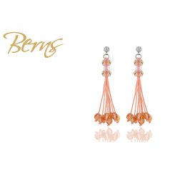 R32622 EARRINGS "EVELIN" PEACH-METSUN