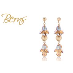 R32635 EARRINGS "ISIS" LTCT-ALMOND RG